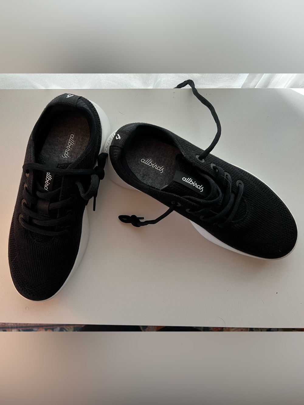 Women’s Allbirds Black Sneakers Size 10 NWOT